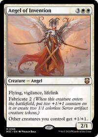 Angel of Invention (Ripple Foil) (166) [Modern Horizons 3 Commander]