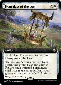 Hourglass of the Lost (Extended Art) (Ripple Foil) (40) [Modern Horizons 3 Commander]