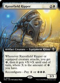 Razorfield Ripper (Extended Art) (Ripple Foil) (42) [Modern Horizons 3 Commander]