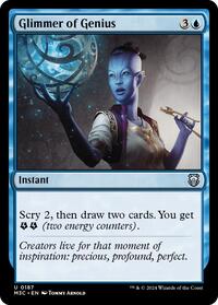 Glimmer of Genius (Ripple Foil) (187) [Modern Horizons 3 Commander]
