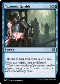 Tezzeret's Gambit (Ripple Foil) (194) [Modern Horizons 3 Commander]