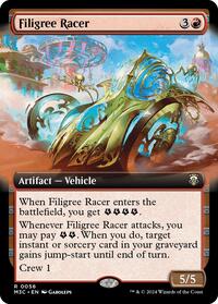 Filigree Racer (Extended Art) (Ripple Foil) (56) [Modern Horizons 3 Commander]