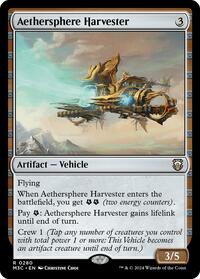 Aethersphere Harvester (Ripple Foil) (280) [Modern Horizons 3 Commander]