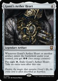 Gonti's Aether Heart (Ripple Foil) (294) [Modern Horizons 3 Commander]