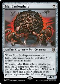 Myr Battlesphere (Ripple Foil) (301) [Modern Horizons 3 Commander]