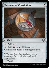 Talisman of Conviction (Ripple Foil) (307) [Modern Horizons 3 Commander]