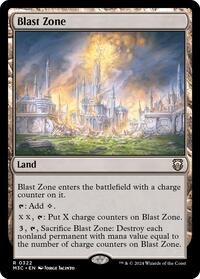 Blast Zone (Ripple Foil) (322) [Modern Horizons 3 Commander]