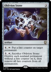 Oblivion Stone (Ripple Foil) (303) [Modern Horizons 3 Commander]
