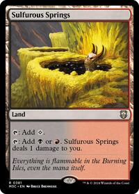 Sulfurous Springs (Ripple Foil) (381) [Modern Horizons 3 Commander]
