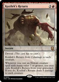 Kozilek's Return (Ripple Foil) (214) [Modern Horizons 3 Commander]