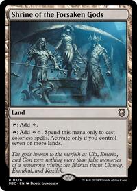 Shrine of the Forsaken Gods (Ripple Foil) (376) [Modern Horizons 3 Commander]