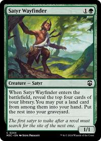 Satyr Wayfinder (Ripple Foil) (244) [Modern Horizons 3 Commander]
