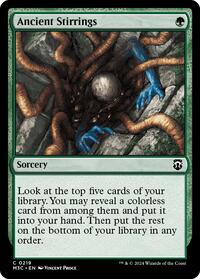 Ancient Stirrings (Ripple Foil) (219) [Modern Horizons 3 Commander]