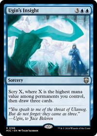 Ugin's Insight (Ripple Foil) (196) [Modern Horizons 3 Commander]