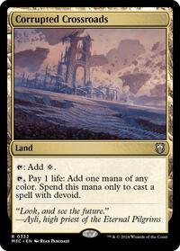 Corrupted Crossroads (Ripple Foil) (332) [Modern Horizons 3 Commander]