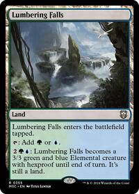 Lumbering Falls (Ripple Foil) (355) [Modern Horizons 3 Commander]