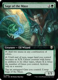 Sage of the Maze (Extended Art) (Ripple Foil) (67) [Modern Horizons 3 Commander]