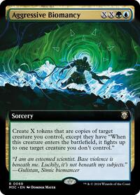 Aggressive Biomancy (Extended Art) (Ripple Foil) (69) [Modern Horizons 3 Commander]