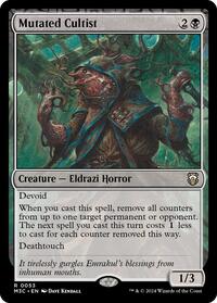Mutated Cultist (Ripple Foil) (53) [Modern Horizons 3 Commander]