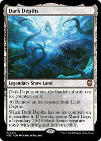 Dark Depths (Ripple Foil) (334) [Modern Horizons 3 Commander]