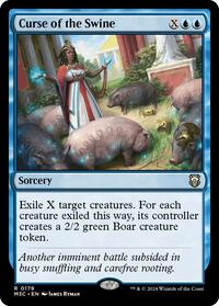 Curse of the Swine (Ripple Foil) (179) [Modern Horizons 3 Commander]