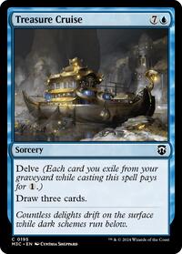 Treasure Cruise (Ripple Foil) (195) [Modern Horizons 3 Commander]