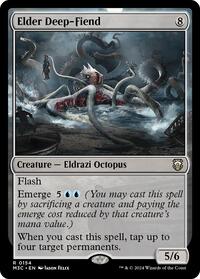Elder Deep-Fiend (Ripple Foil) (154) [Modern Horizons 3 Commander]