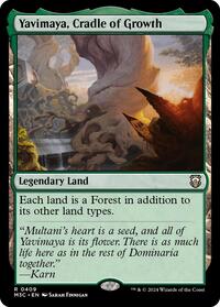 Yavimaya, Cradle of Growth (Ripple Foil) (409) [Modern Horizons 3 Commander]