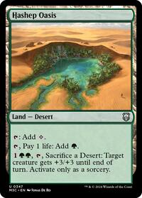 Hashep Oasis (Ripple Foil) (347) [Modern Horizons 3 Commander]