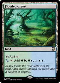 Flooded Grove (Ripple Foil) (342) [Modern Horizons 3 Commander]