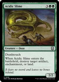 Acidic Slime (Ripple Foil) (218) [Modern Horizons 3 Commander]