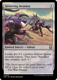Skittering Invasion (Ripple Foil) (159) [Modern Horizons 3 Commander]