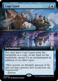 Copy Land (Extended Art) (Ripple Foil) (47) [Modern Horizons 3 Commander]