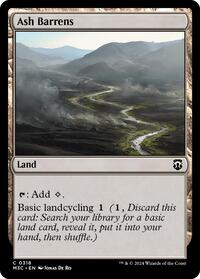 Ash Barrens (Ripple Foil) (318) [Modern Horizons 3 Commander]