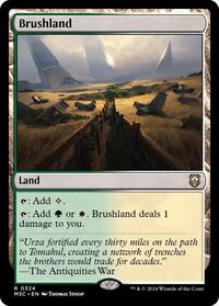 Brushland (Ripple Foil) (324) [Modern Horizons 3 Commander]