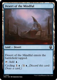 Desert of the Mindful (Ripple Foil) (337) [Modern Horizons 3 Commander]