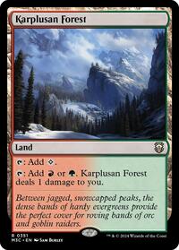 Karplusan Forest (Ripple Foil) (351) [Modern Horizons 3 Commander]