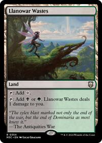 Llanowar Wastes (Ripple Foil) (354) [Modern Horizons 3 Commander]