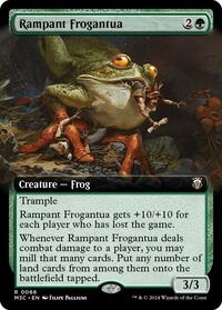 Rampant Frogantua (Extended Art) (Ripple Foil) (66) [Modern Horizons 3 Commander]