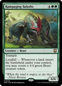 Rampaging Baloths (Ripple Foil) (239) [Modern Horizons 3 Commander]