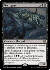 Necrogoyf (Ripple Foil) (202) [Modern Horizons 3 Commander]