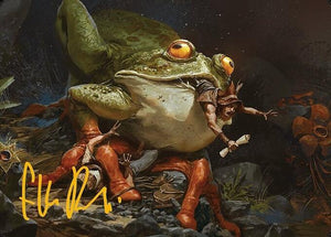 Rampant Frogantua Art Card (Gold-Stamped Signature) (32) [Modern Horizons 3 Art Series]