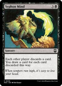 Syphon Mind (Ripple Foil) (206) [Modern Horizons 3 Commander]