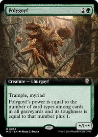 Polygoyf (Extended Art) (Ripple Foil) (65) [Modern Horizons 3 Commander]
