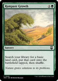 Rampant Growth (Ripple Foil) (240) [Modern Horizons 3 Commander]