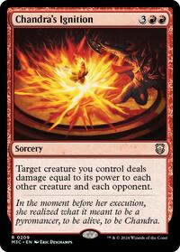 Chandra's Ignition (Ripple Foil) (209) [Modern Horizons 3 Commander]