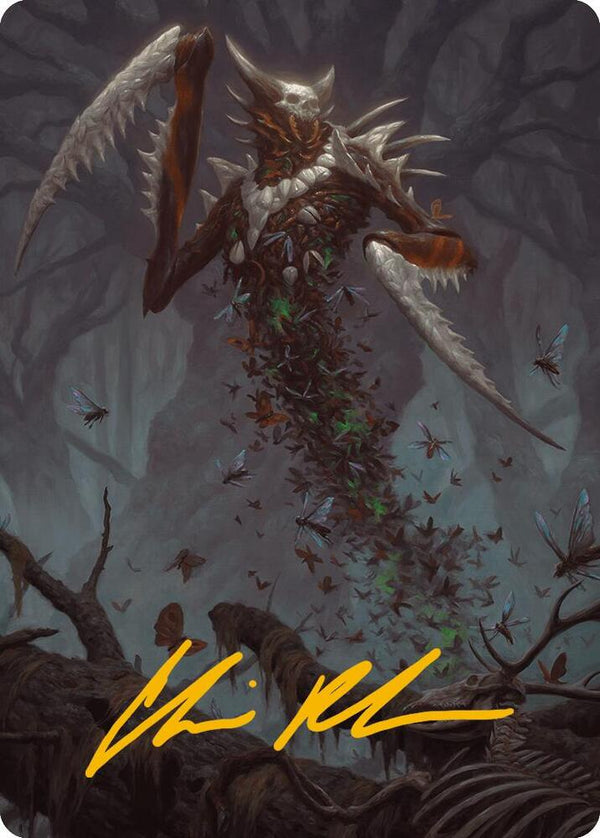 Grist, the Plague Swarm Art Card (Gold-Stamped Signature) (18) [Modern Horizons 3 Art Series]