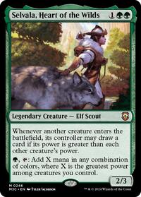 Selvala, Heart of the Wilds (Ripple Foil) (246) [Modern Horizons 3 Commander]