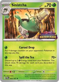 Sinistcha - 022/167 (Prerelease) (022/167) [SV Scarlet and Violet Promo Cards]