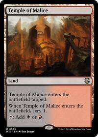 Temple of Malice (Ripple Foil) (389) [Modern Horizons 3 Commander]